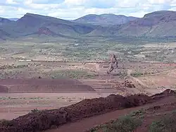 laden van ijzerertstrein