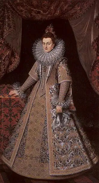 Portret van Isabella van Spanje(Voor 1623), Frans Pourbus de Jongere, Groeningemuseum