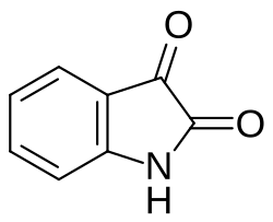 Structuurformule van isatine