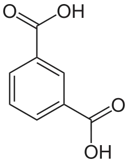Structuurformule van isoftaalzuur