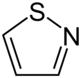 Structuurformule van isothiazool