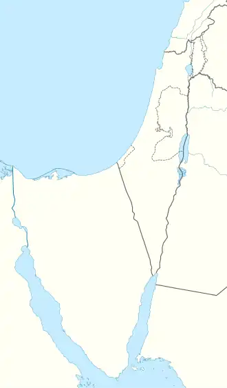 Een kaart van Israël met onderaan de Sinaï, het Egyptisch schiereiland dat in 1973 onder Israëlische bezetting stond, en rechtsboven de nog steeds bezette Golanhoogten.