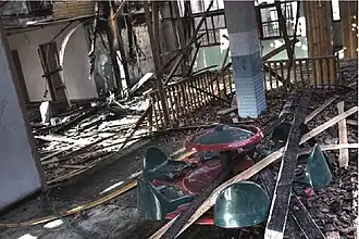 Het Al-Quds-ziekenhuis in Gaza, op 15 januari 2009 verwoest tijdens de Israëlische operatie "Cast Lead".