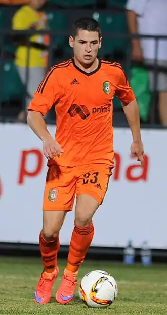 Ivan Goranov als speler van Litex Lovech in 2015