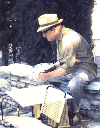 Zelfgemaakte foto tijdens studie/werkreis