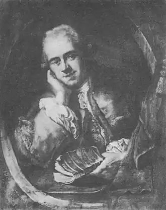 Portret door Jaques Gauthier d'Apoty, 1766