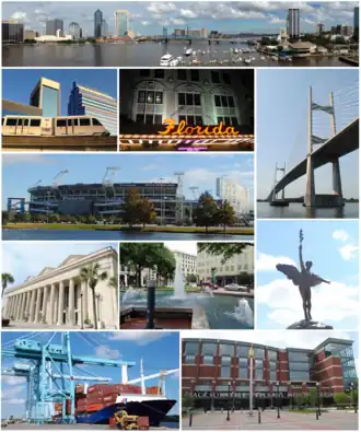 Een collage van Jacksonville
