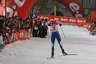 Jaak Mae tijdens de Tour de Ski, 30 december 2007