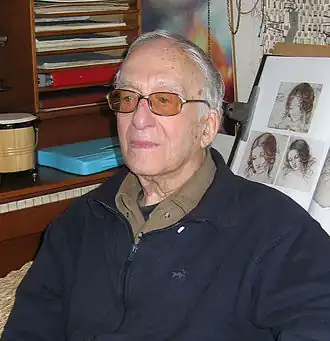 Jaap van der Poll thuis, maart 2009