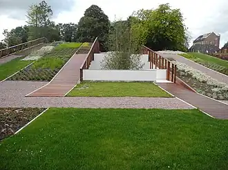 De museumtuin: het Jacob Cramerpark, vernoemd naar voormalig commissaris van de Koningin in Drenthe Jacob Cramer