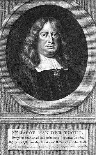 Jacob van der Tocht (gravure van Lambertus Antonius Claessens en Kobell naar een schilderij van Wallerant Vaillant)