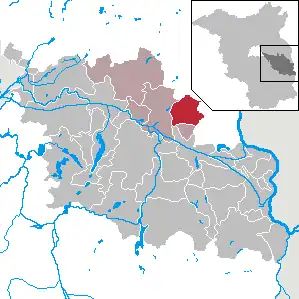 Kaart van Jacobsdorf