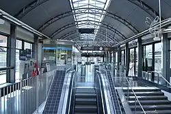 Interieur van het station.