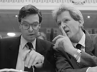 Jan-Kees Wiebenga (l.) en Gerrit Jan Wolffensperger (1989)