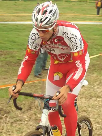 Denuwelaere tijdens de veldrit van Ardooie in 2010.