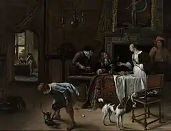 ‘Soo gewonne, soo verteert’, Jan Steen