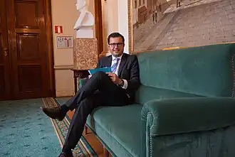 Jasper Pillen in het parlement