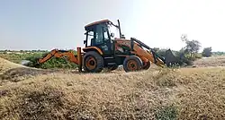 JCB-graaflader in India