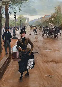 De modiste op de Champs Elysées(private collectie)