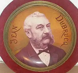 Jean Dubrucq. Email op aardewerk door Edouard Tourteau