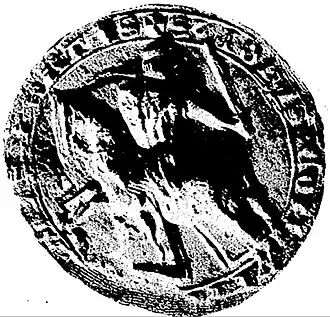 Het zegel van graaf Jan I van Montfort.