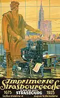 Affiche Imprerie Strasbourgeoise (1925)
