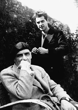 Henri Laurens (links) en Jean Vincent de Crozals, c. 1950