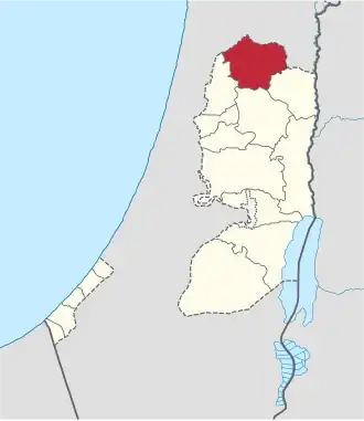 Kaart van Jenin