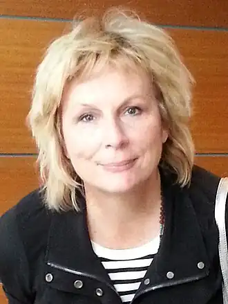 Jennifer Saunders in Melbourne, Australië op 23 april 2014.