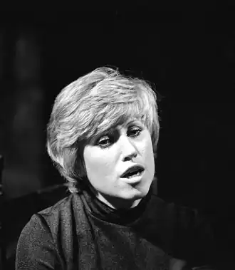 Jenny Arean in het VARA-programma Van wie is die tekst in 1973