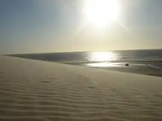 Uitzicht vanaf een duin in Jericoaquara