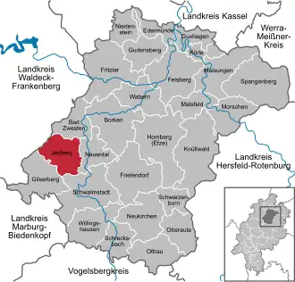 Kaart van Jesberg (gemeente)