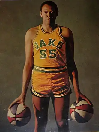 Jim Hadnot als speler voor de Oakland Oaks