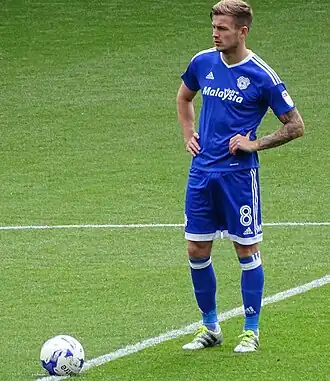 Ralls in 2016 als speler van Cardiff City
