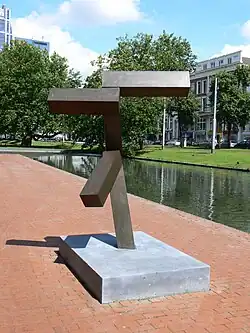 Untitled (1999) Joel Shapiro, Beeldenroute Westersingel Rotterdam