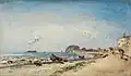 Het strand van La Ciotat door J.B. Jongkind in 1880