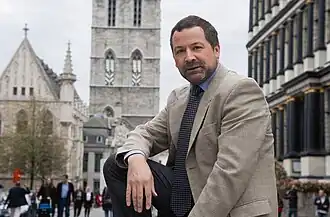 Johan Deckmyn aan stadhuis Gent
