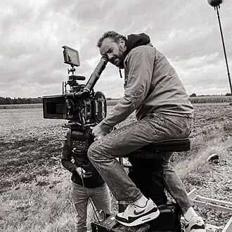 Cinematograaf Johan Dijkstra op filmset (2024).
