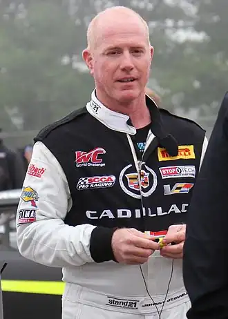 Johnny O'Connell op Road America in 2014.