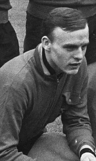 Johny Thio als Belgisch international (1966).