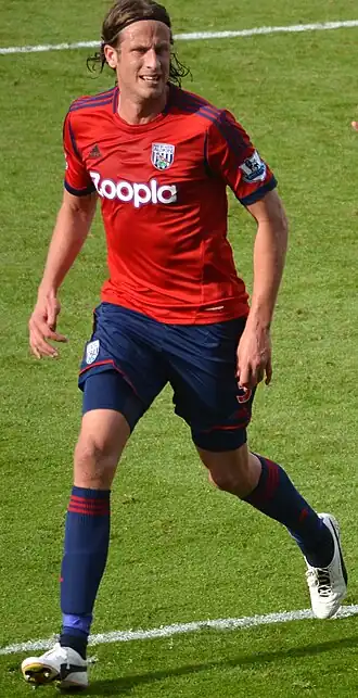 Olsson in het shirt van WBA