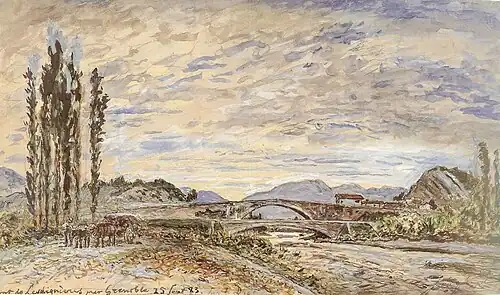 Les Ponts de Claix (bij Genoble)(1883)