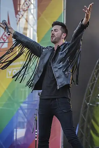 Jordan Roy tijdens Pride Amsterdam 2018