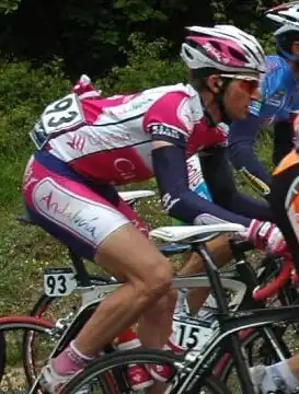 Juan Javier Estrada Ruiz met de Andalucía-Cajasur-ploeg