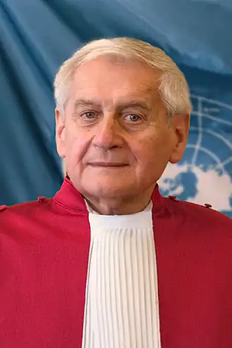 De Hongaarse ad litem-rechter Árpád Prandler (foto: jan 2010).