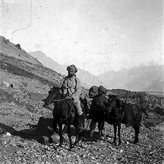 Jules Jacot-Guillarmod tijdens een expeditie naar de K2, april 1902.