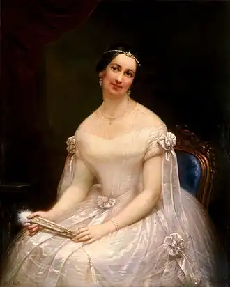 Julia Gardiner Tyler, olieverfschilderij (ca. 1847) door Francesco Anelli