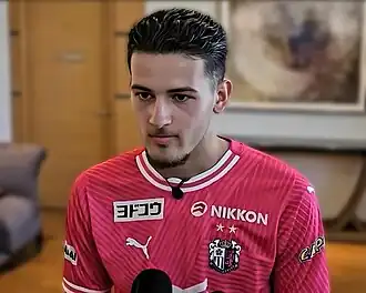 Hubner in 2024 in het shirt van Cerezo Osaka
