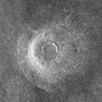 Radarbeeld van de ruimtesonde Magellan