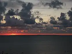 Avondrood bij het schiereiland Kõpu